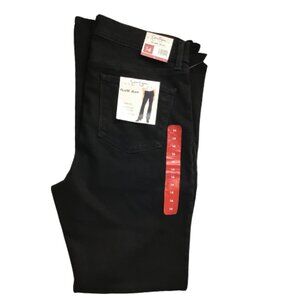 Jessica Simpson Jeans Women Size 14 Black Denim High Rise Fitted Flare Jean